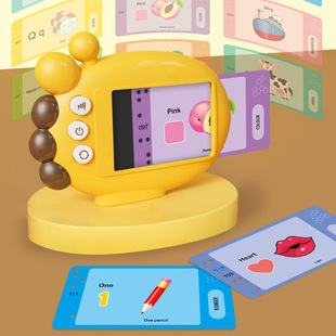 外贸热供英文长颈鹿读卡机儿童早教mini字母学习机男女孩音乐玩具