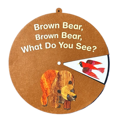 棕熊你在看什么Brown bear what do you see毛毡布转盘绘本教具