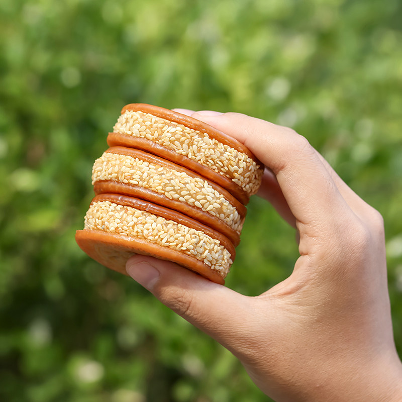 正宗老式传统糕点芝麻南瓜饼油炸早餐零食甜点500g饼干湖南特产