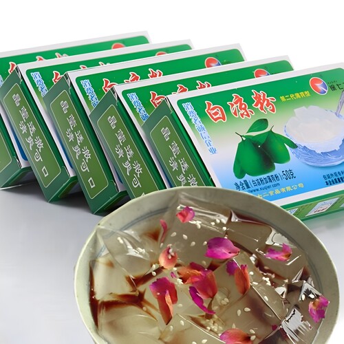 木莲豆腐即食祖名木莲冻冰爽木涟白凉粉儿童专用果冻粉食用盒装