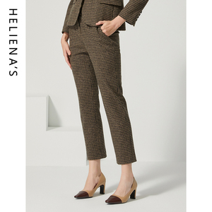 海兰丝职业九分裤 高级感休闲裤女冬季新款西装裤混色工作裤