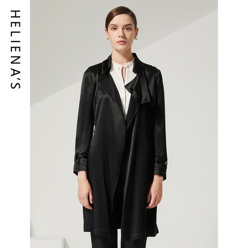 海兰丝气质干练时尚帅气风衣