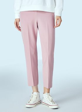 海兰丝裤子美式复古高腰显瘦阔腿裤秋季裤子2024新款长裤H231SL08