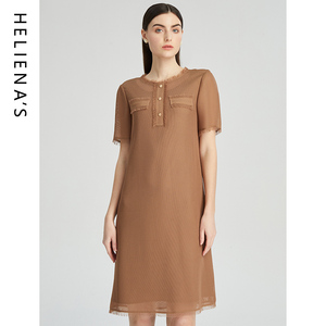 海兰丝商场同款小香风法式质感连衣裙 2024年夏季新款气质设计感