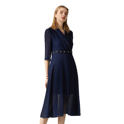 海兰丝气质优雅显瘦连衣裙