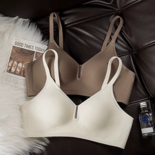 夏季薄杯3d果冻胶软支撑内衣轻薄可调上托固定高中学生无痕内衣女