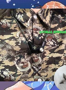 VIRAL SPREAD 超酷暗黑忍者飞镖钛钢吊坠珠链项链土酷蹦迪项链