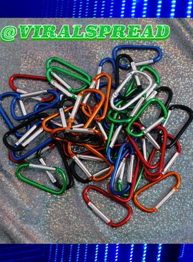 VIRAL SPREAD D形扣 爱心挂扣 圆圈  diy配件 多色可选 烟盒链条