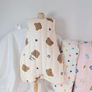 儿童睡袋手工纯棉花宝宝马甲夏季薄棉背心宽松版春秋冬加厚全棉纱