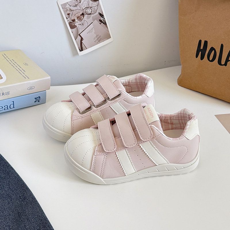 美式贝壳头休闲ins潮小白鞋女