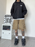 K110*P48直播款~夏高街美式复古vibe日系工装直筒宽松短裤潮男，男装休闲裤，电商A007-3