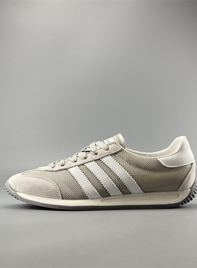 欧洲站高品质外贸男士真皮户外运动休闲鞋透气网布轻便耐磨阿甘鞋