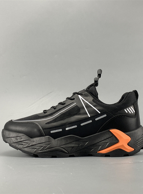 稀缺外贸秋冬复古百搭透气运动男鞋厚底防滑潮流休闲老爹鞋松紧带