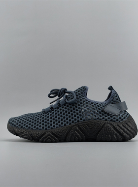 外贸运动休闲鞋情侣款轻便透气舒适发泡橡胶软底踩屎感防臭网面鞋