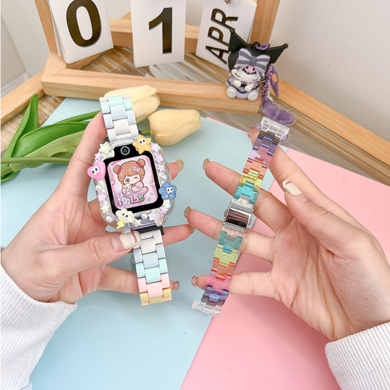 适用于华为儿童电话手表表带5xPro/4pro保护壳套4x新耀版3s/3pro
