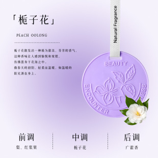 持久留香氛汽车内香水高级感网红香片挂件 栀子花车载香薰2024新款