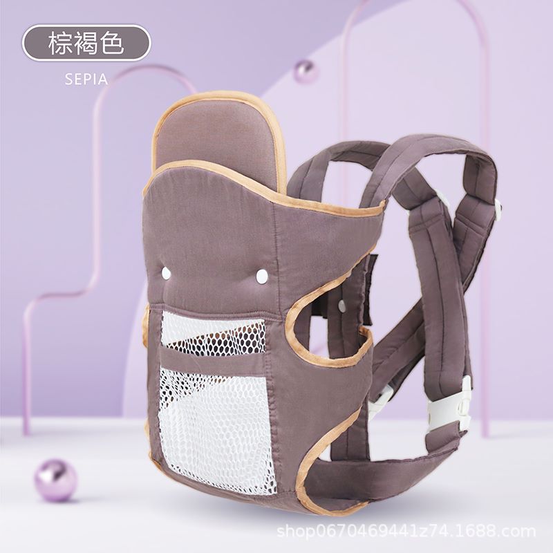 传统婴儿背带老式四爪双肩宝宝绑带简易前抱式后背两用外出多功能