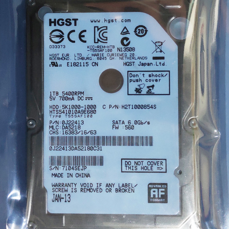 GDC服务器巴可ICMP硬盘 1TB 硬盘 HGST 日立 HTS541