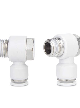 外六角气动快插螺纹接头PH4/6/8/10/12/14/16XM5/01/02白黑色蓝色