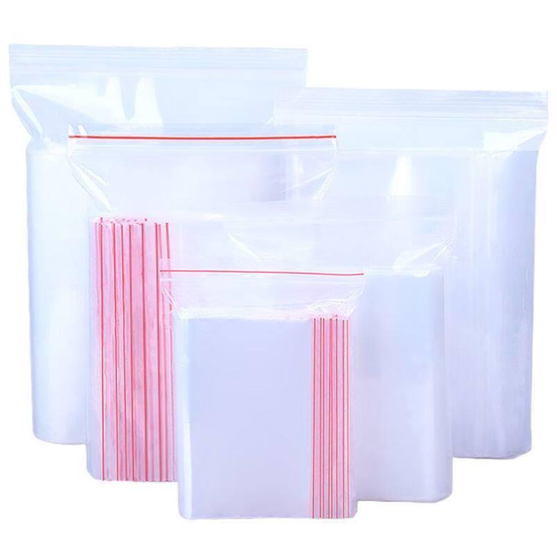 伏兴透明自封袋pe塑料袋密封袋封口收纳袋【7.1号】15*22cm厚30丝