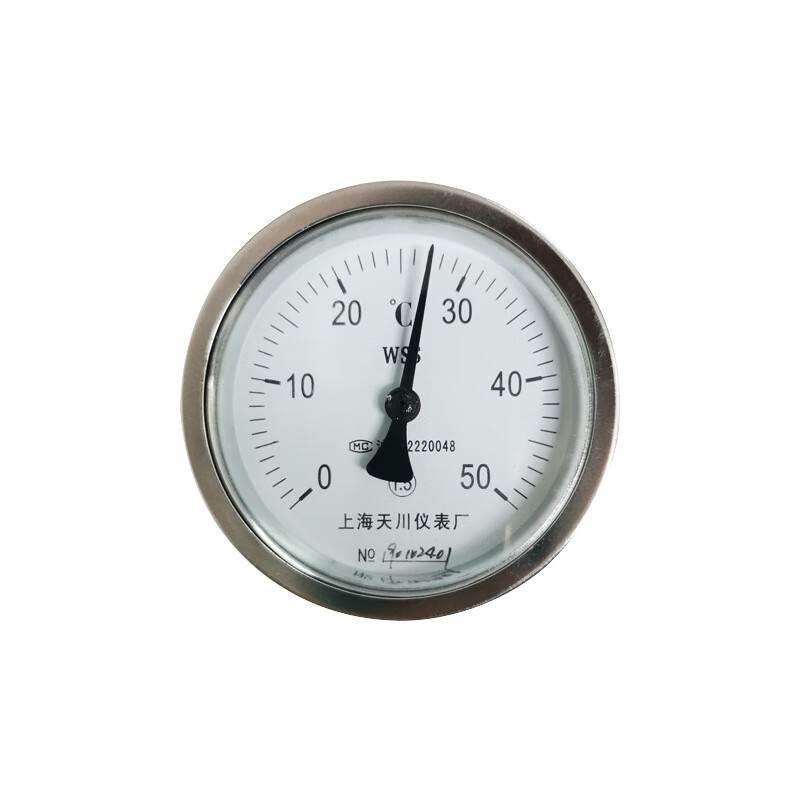 stcif WSS-401轴向双金属温度计锅炉管道工业水温表 表盘直径100m