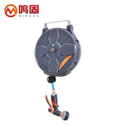 鸣固ZL3911自动伸缩卷管器PU夹纱管气鼓悬挂式汽修气动工具8mm*12