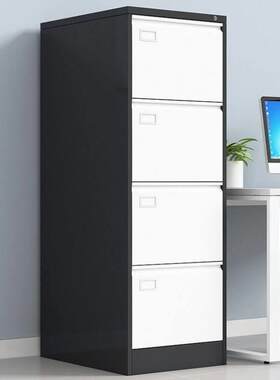 金经金属黑白四斗卡箱铁皮柜FC挂捞柜办公柜A4挂快劳文件柜立式抽