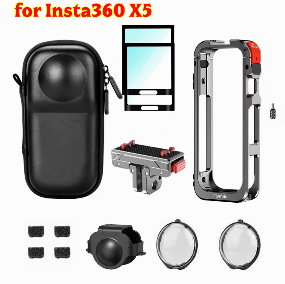 适用影石Insta360 X5金属兔笼拓展边框全景运动相机保护框配件