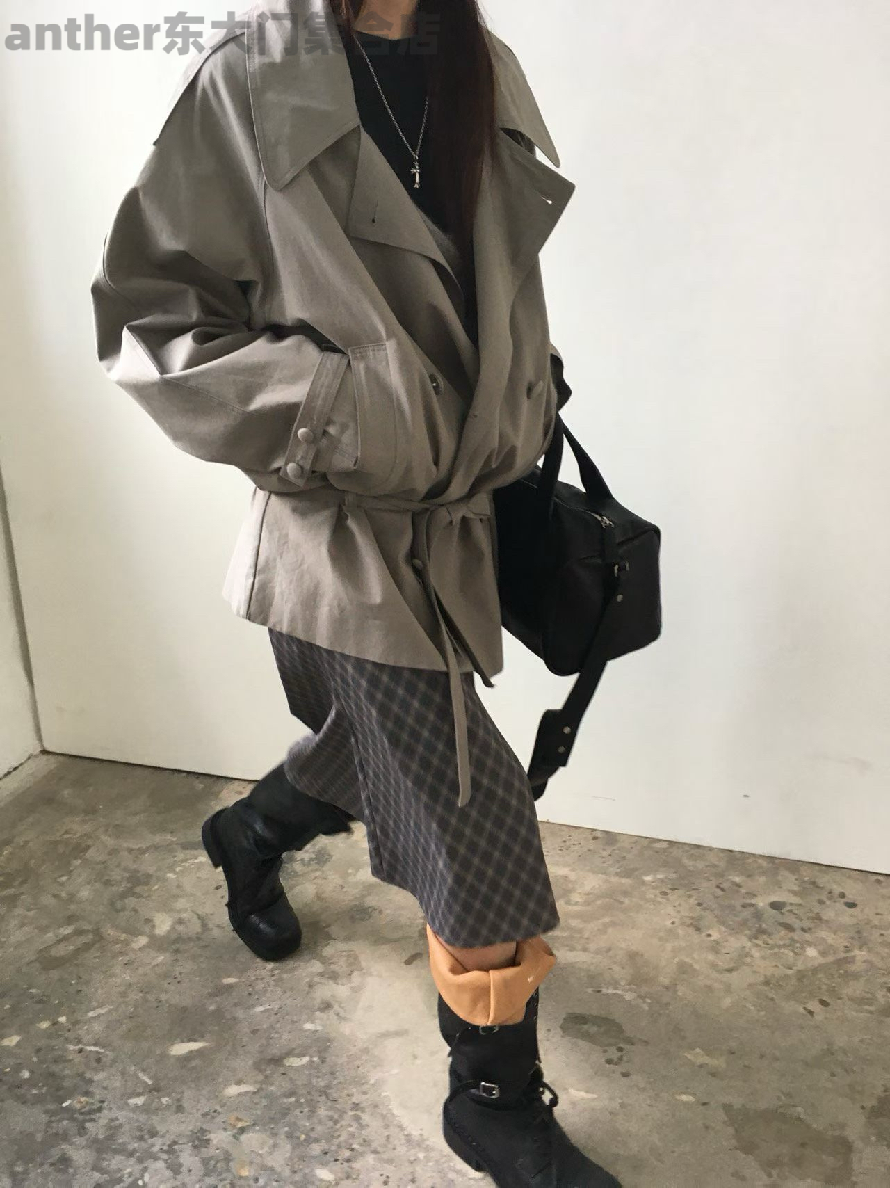 breathe韩国东大门2025秋季新款时尚百搭宽松休闲风衣外套女