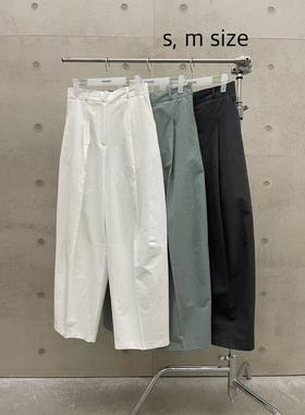 现韩国东大门atmosphere2025春款时尚百搭高腰显瘦直筒休闲裤