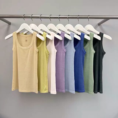 现water river韩国东大门2026春时尚简约纯色百搭打底吊带背心