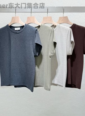 statement韩国东大门2025秋季新款时尚百搭宽松休闲圆领短袖T恤