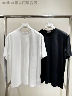 masculine韩国东大门2026春季新款纯色圆领短袖T恤女宽松显瘦