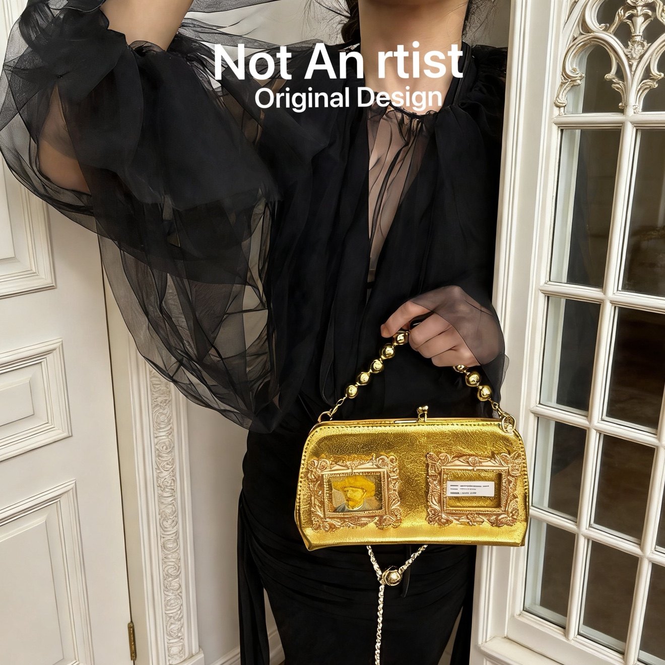 外贸订单小众法式复古博物馆珍藏梵高自画像趣味宴会单肩包手拎包,箱包皮具/热销女包/男包,通用款女包,淘宝优惠券,粉丝福利购,淘宝优惠卷