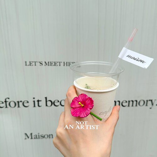 小众艺术扶桑花朱槿花戒指
