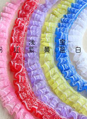 蕾丝花边辅料手工芭比diy鞋帽纱