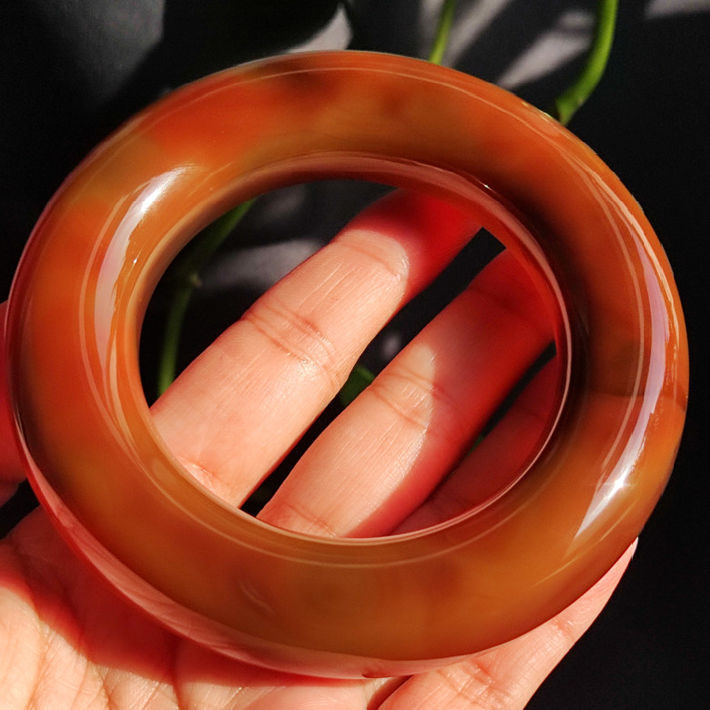 玛瑙印象 大地年轮 纯天然老料玛瑙手镯超油润艳色实肉大胖圆条57,饰品/流行首饰/时尚饰品新,手镯,淘宝优惠券,粉丝福利购,淘宝优惠卷