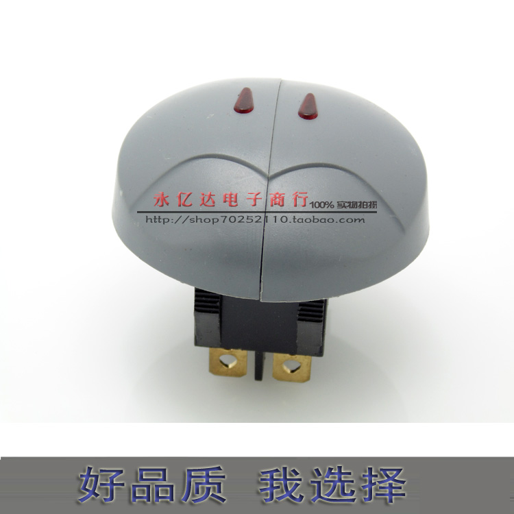 电暖器船型开关带灯6脚按钮开关