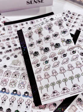 【Bring Q】原创欧美风手帐日常生活场景小贴纸M5活页迷你和纸贴