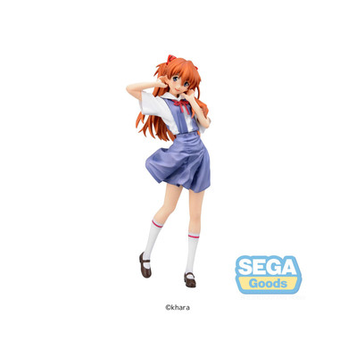 预售定金SEGA Xstellar 新世纪福音战士EVA 明日香 校服 景品手办