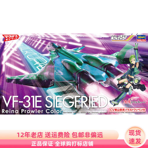 超时空要塞 VF-31E 蕾娜配色 1/72 拼装模型 现货 长谷川