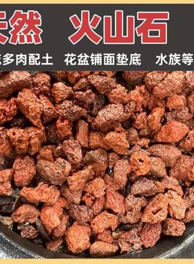 识兰天然火山石多孔红色