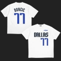 H43 Doncic 77 White Short Sleeves