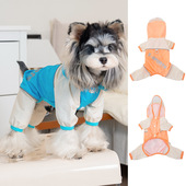 狗狗雨衣宠物服装 防水服泰迪比熊宠物衣服26撞色雨衣 春夏秋冬四季