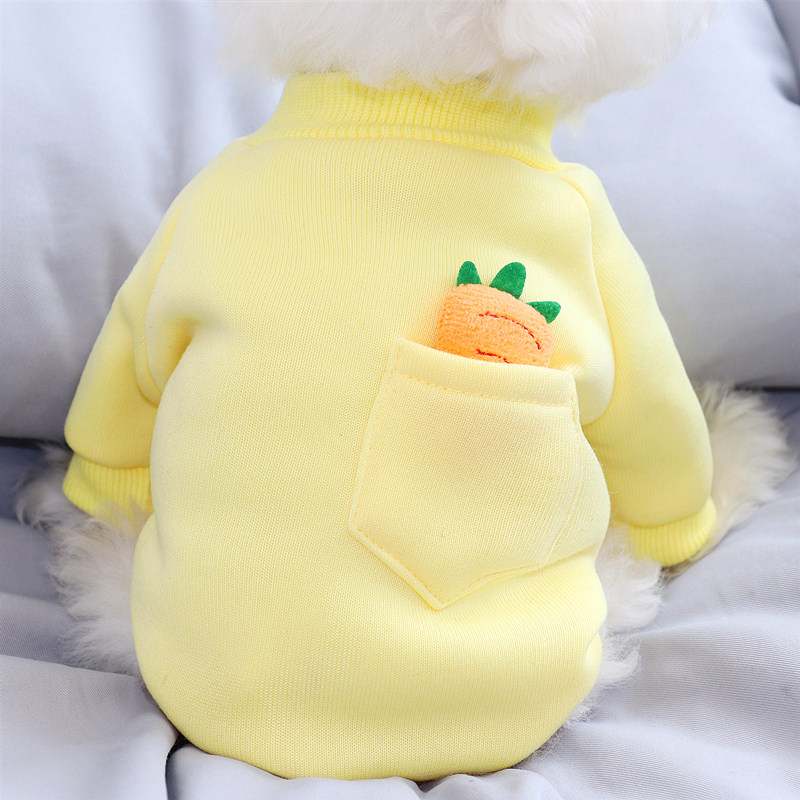 秋冬款韩版宠物小狗衣服比熊泰迪博美雪纳瑞猫咪卫衣奶狗幼犬服饰