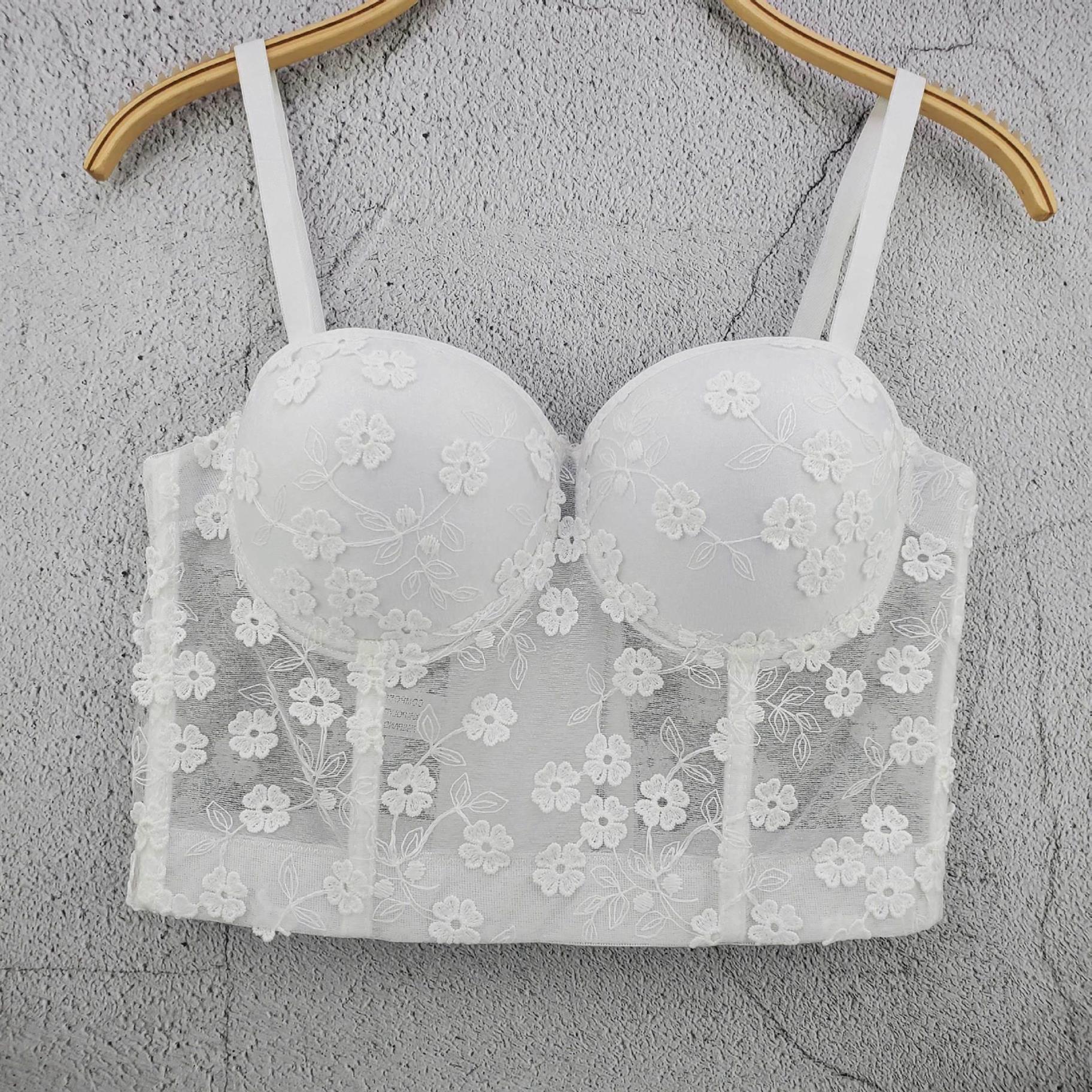 内搭花朵蕾丝纯色马甲外穿小吊带