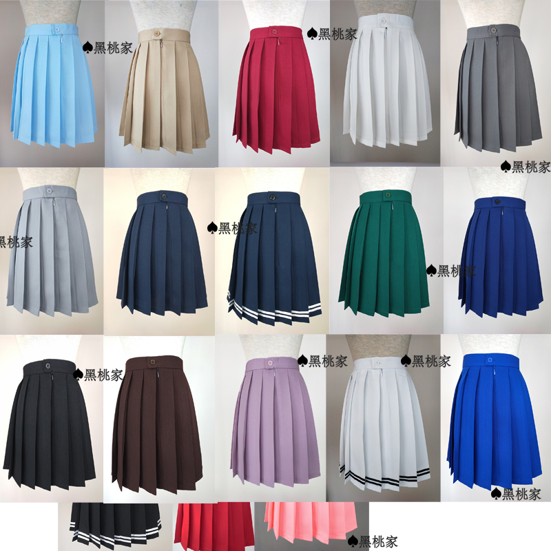半身裙短裙百褶裙日系学生高腰裙
