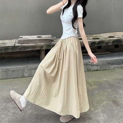 韩版高腰显瘦百搭半身裙子女