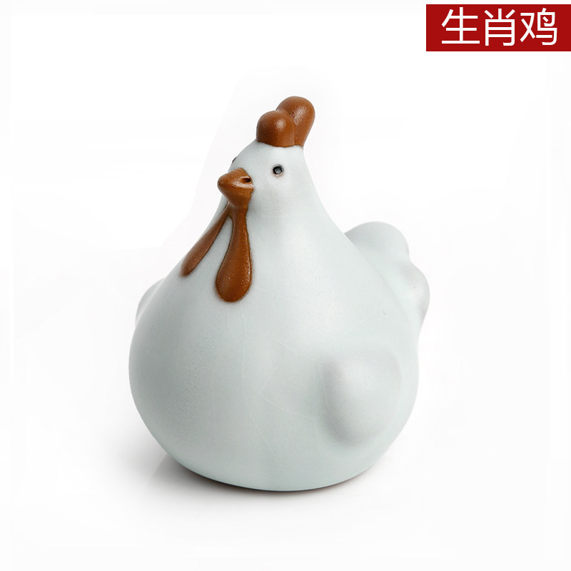 上善若水 陶瓷十二生肖摆件 生日礼品工艺品家居摆设桌面摆件0307