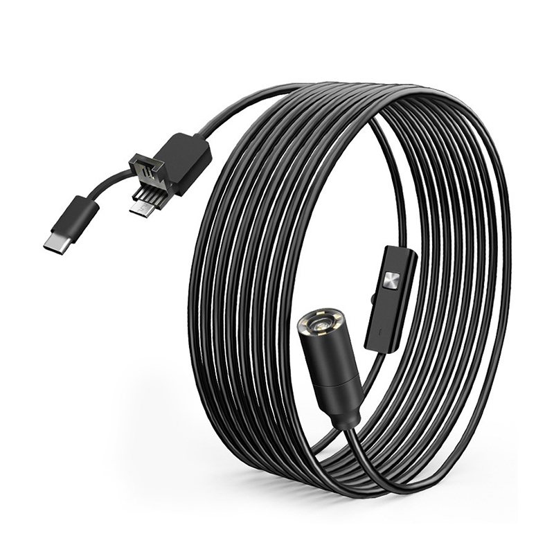 三合一500万自动对焦手机电脑wifi高清可调灯防水钓鱼维修内窥镜